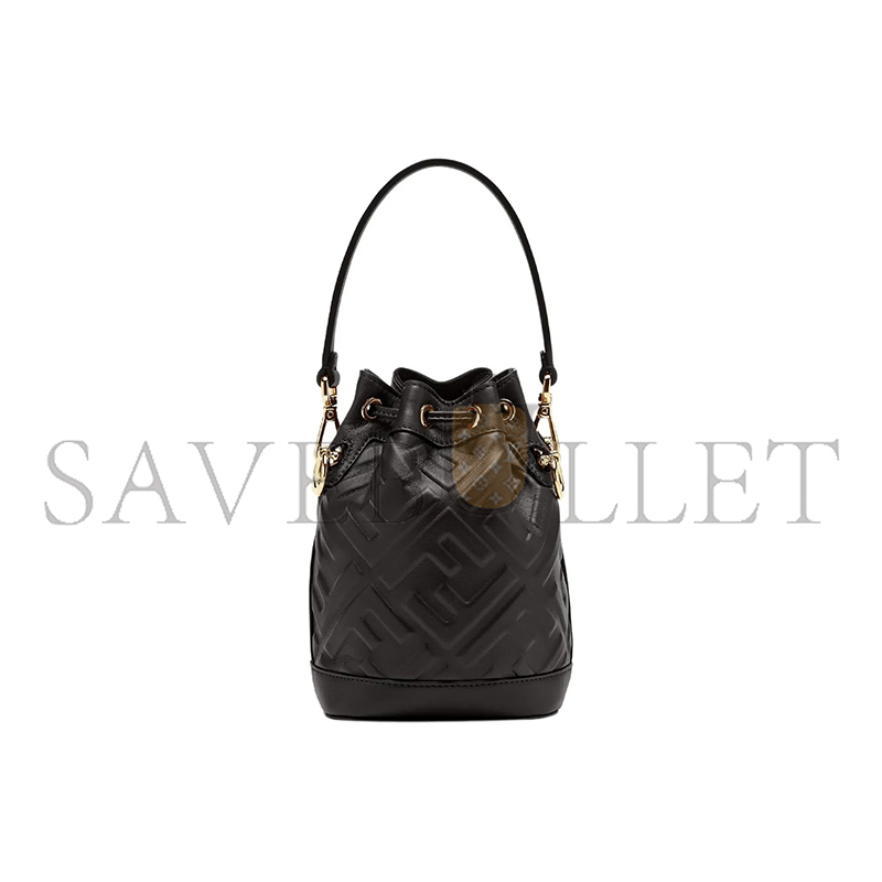 FENDI MON TRESOR LEATHER BLACK 8BS093ANWTF0KUR (18*14*12cm)